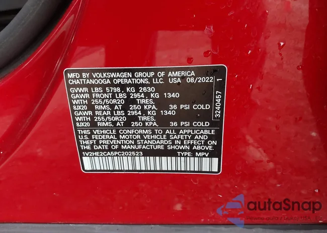 1V2HE2CA5PC202523: 44119149