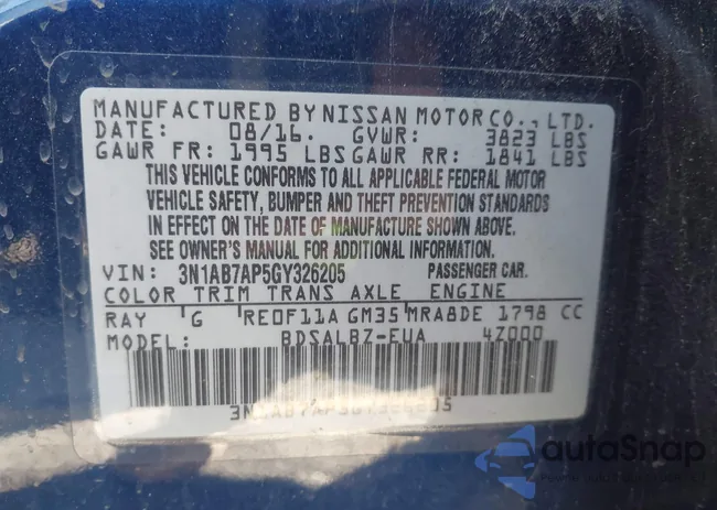 3N1AB7AP5GY326205: 44119272