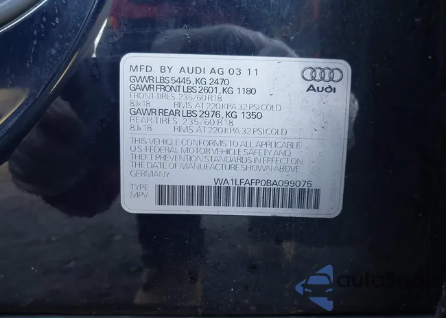 WA1LFAFP0BA099075: 44120553