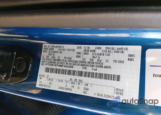 1FTEW1EP4MFA24269: 44120562