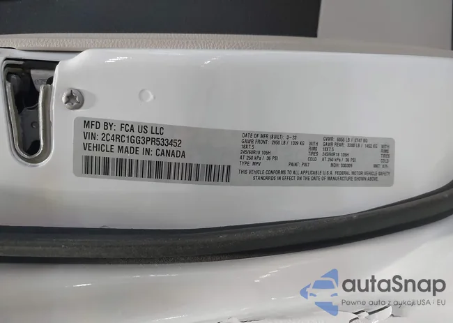 2C4RC1GG3PR533452: 44120597