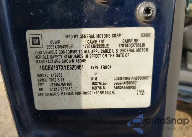 1GCEK19TXYE320461: 44120712