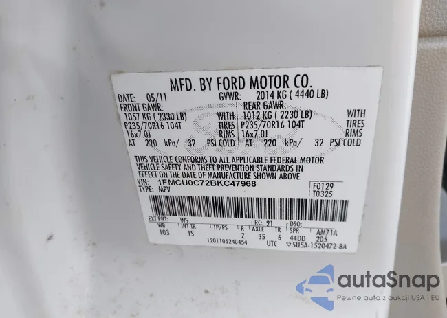 1FMCU0C72BKC47968: 44120788