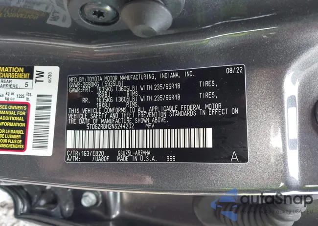 5TDGZRBH2NS244202: 44120794