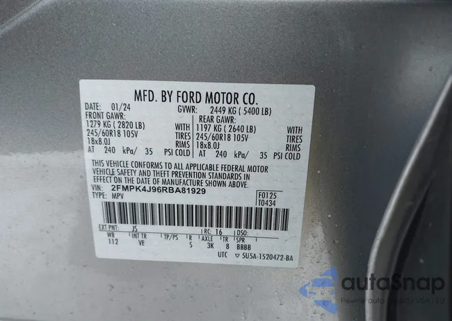 2FMPK4J96RBA81929: 44120809
