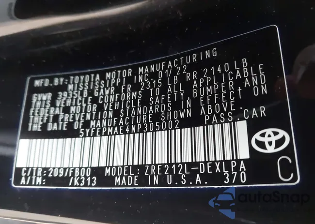 5YFEPMAE4NP305002: 44120840