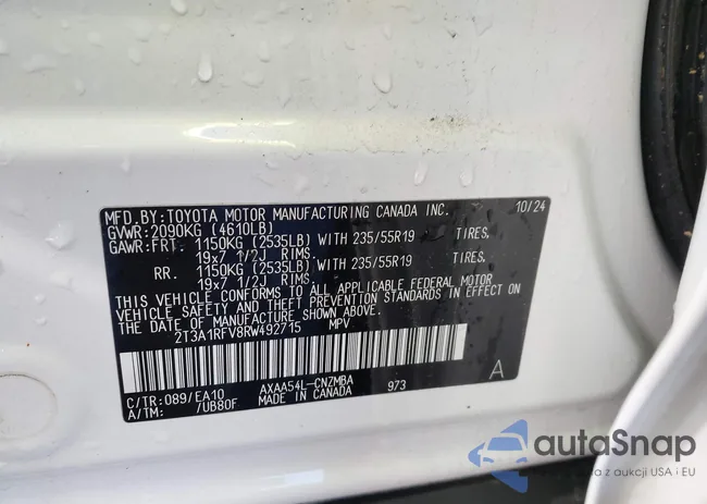 2T3A1RFV8RW492715: 44120862