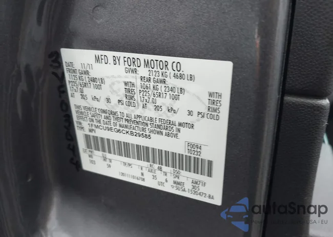 1FMCU9EG6CKB29585: 44120904