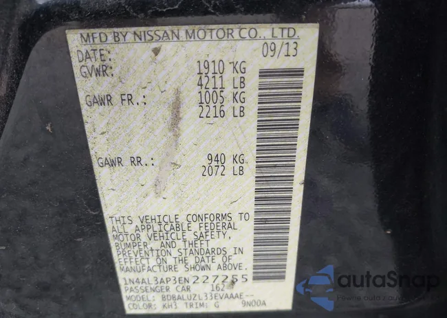 1N4AL3AP3EN227255: 44120919