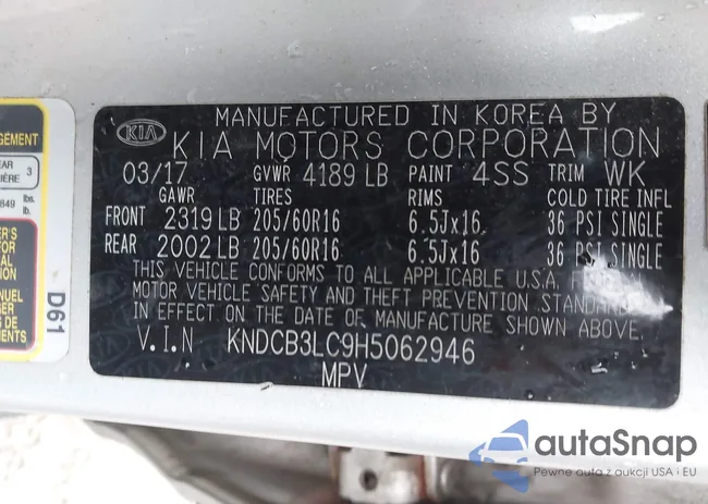 KNDCB3LC9H5062946: 44120965