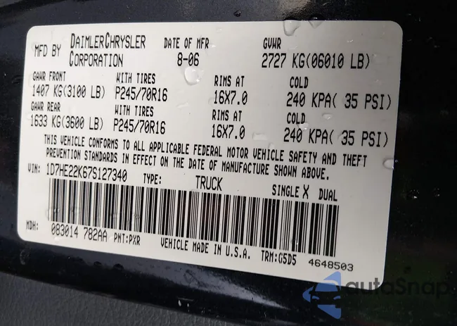 1D7HE22K67S127340: 44120973