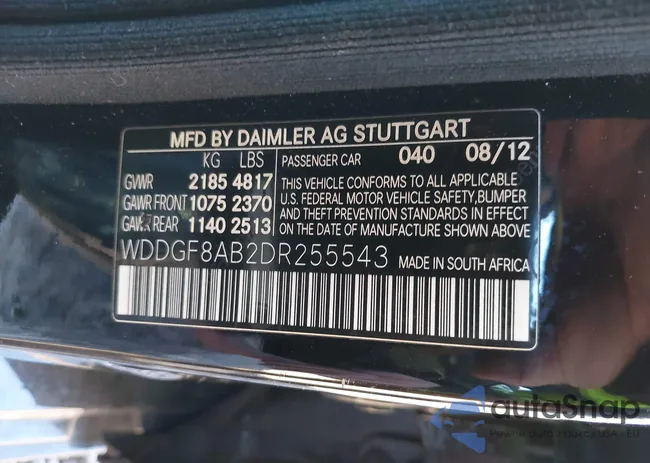 WDDGF8AB2DR255543: 44120992