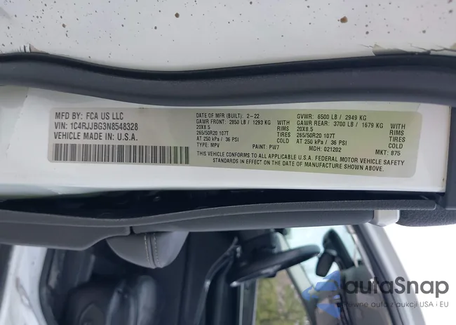 1C4RJJBG3N8548328: 44121023