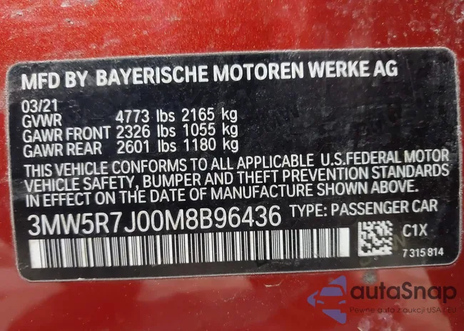 3MW5R7J00M8B96436: 44121037