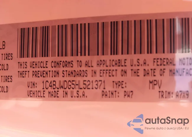 1C4BJWDG5HL521371: 44121041