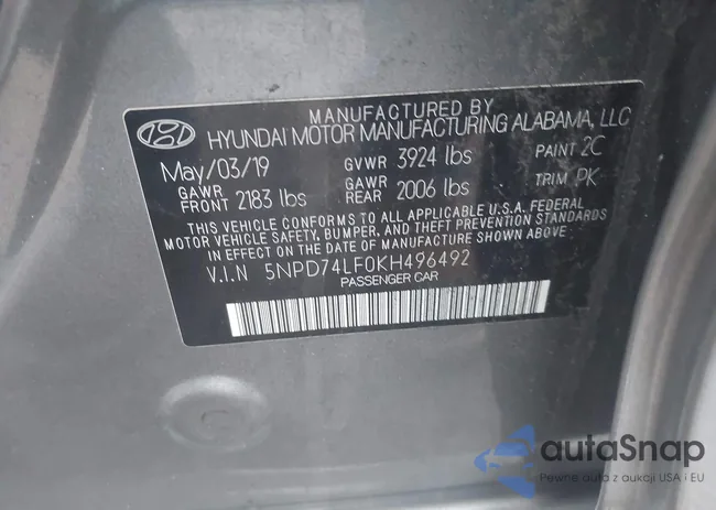 5NPD74LF0KH496492: 44121053