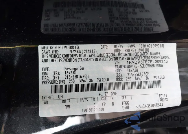 1FADP3FE7FL209346: 44121058