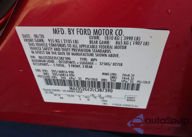 MAJ3S2GE2LC387390: 44120104