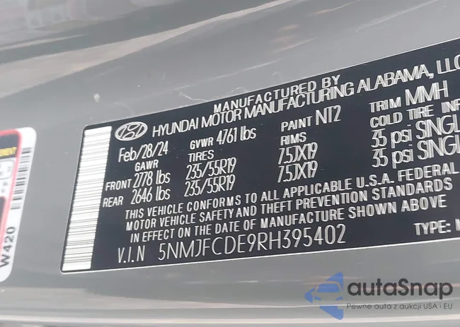 5NMJFCDE9RH395402: 44120110