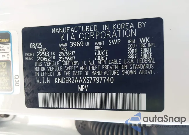 KNDER2AAXS7797740: 44120146