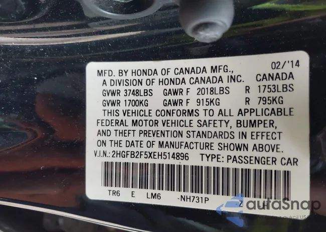 2HGFB2F5XEH514896: 44120164