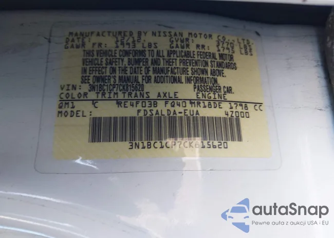 3N1BC1CP7CK815620: 44120223