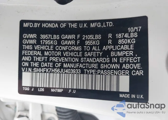 SHHFK7H56JU403933: 44120397