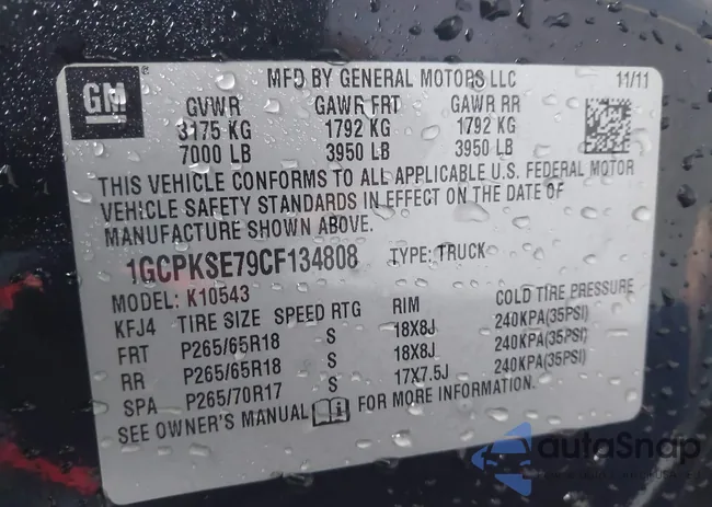 1GCPKSE79CF134808: 44120416