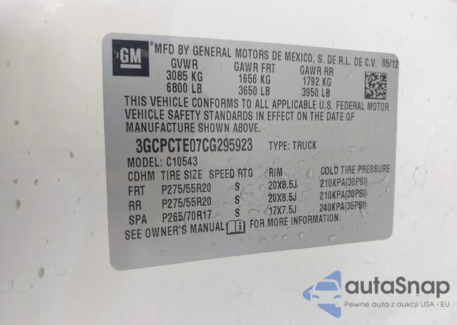 3GCPCTE07CG295923: 44120464