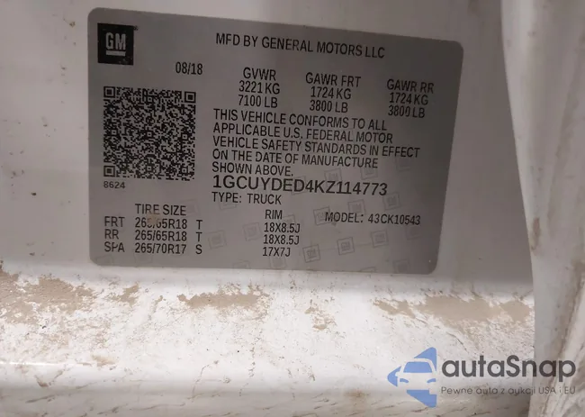 1GCUYDED4KZ114773: 44121728