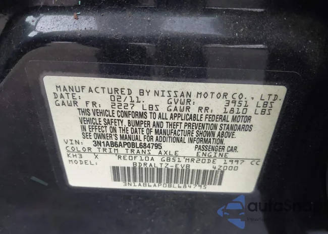 3N1AB6AP0BL684795: 44121753