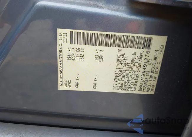 1N4AL2AP5CN491276: 44121841