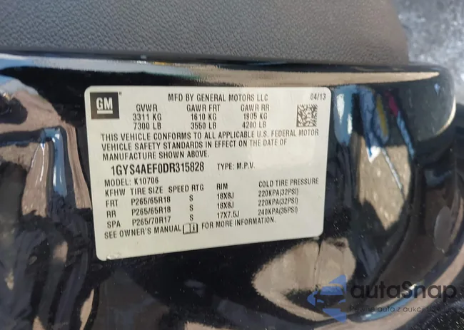 1GYS4AEF0DR315828: 44121861