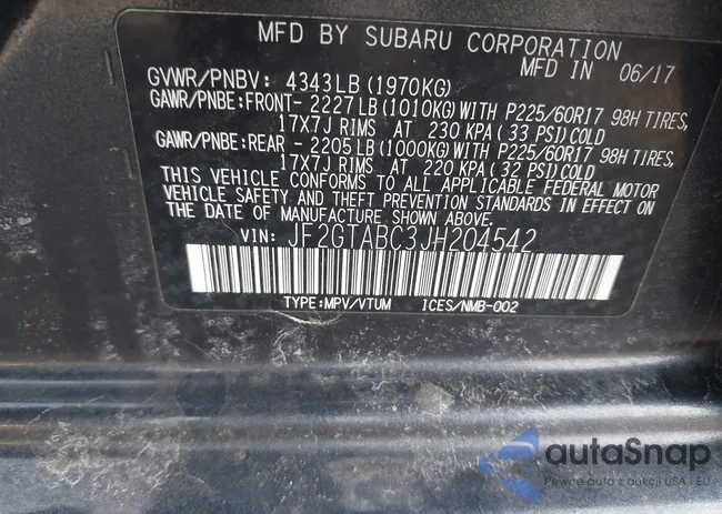 JF2GTABC3JH204542: 44121958