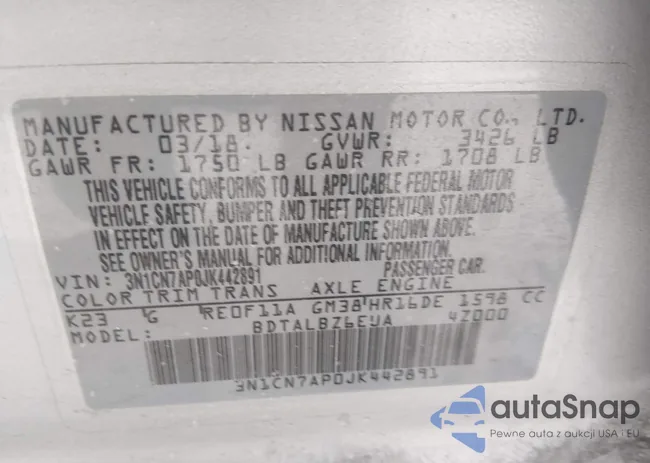 3N1CN7AP0JK442891: 44121968