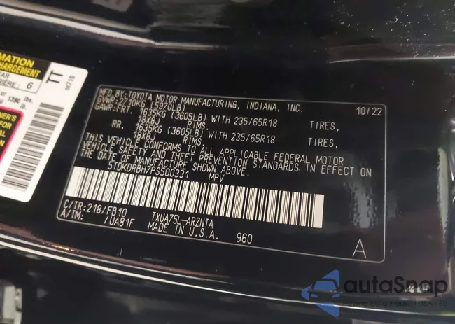 5TDKDRBH7PS500331: 44122026