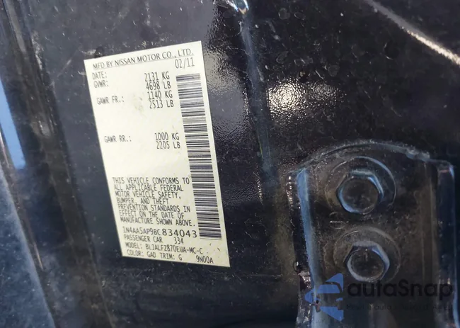 1N4AA5AP9BC834043: 44122032