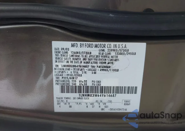 1LNHM83W64Y614687: 44122058