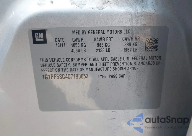 1G1PF5SC4C7190052: 44122072