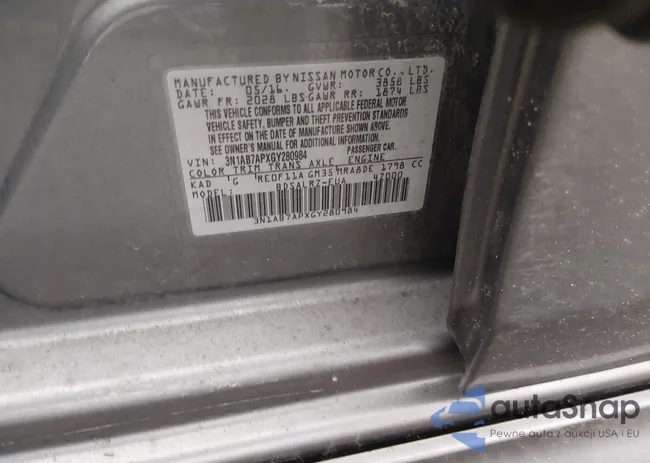 3N1AB7APXGY280984: 44121142