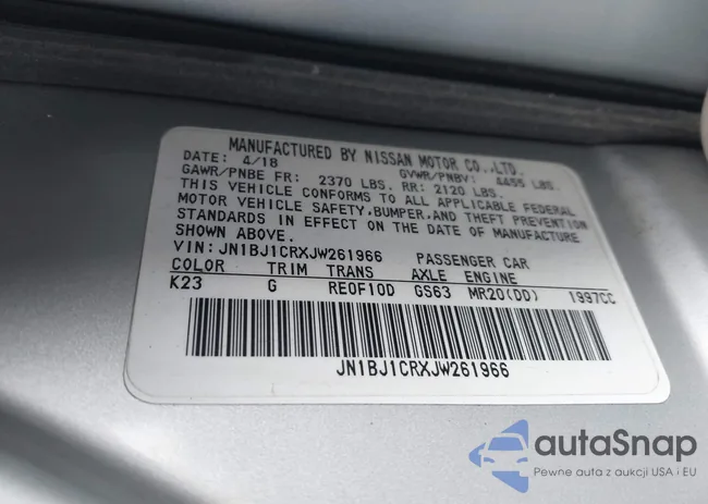 JN1BJ1CRXJW261966: 44121212