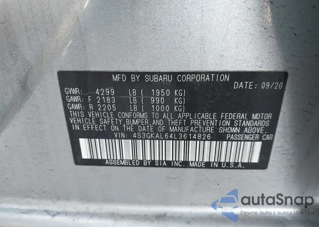 4S3GKAL64L3614826: 44121418