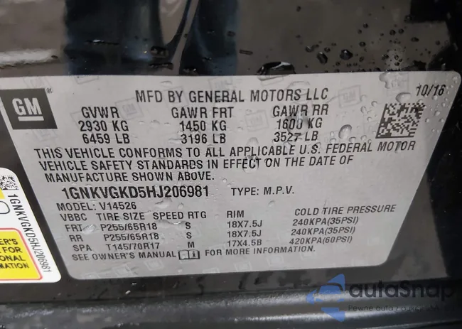 1GNKVGKD5HJ206981: 44122799