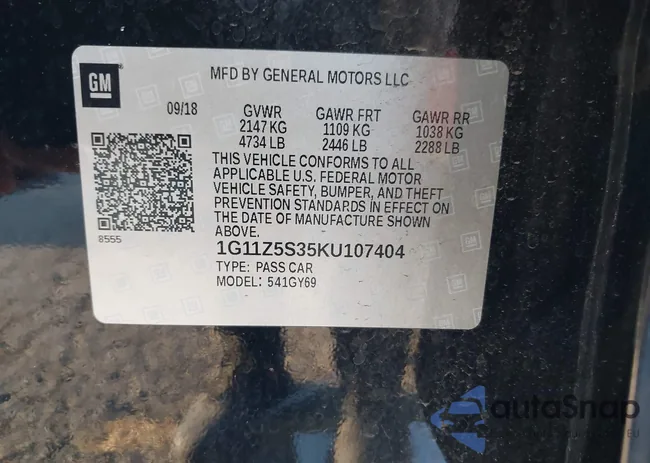1G11Z5S35KU107404: 44122855