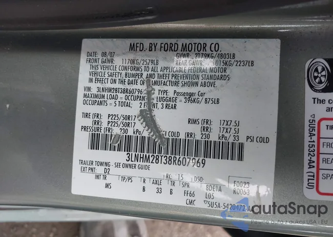 3LNHM28T38R607969: 44122978