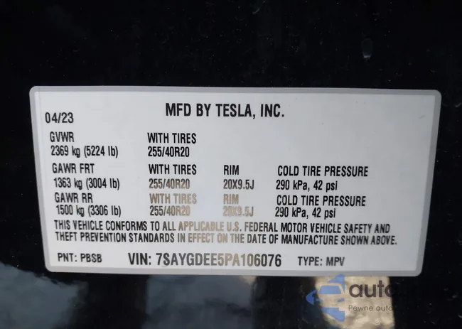 7SAYGDEE5PA106076: 44122999