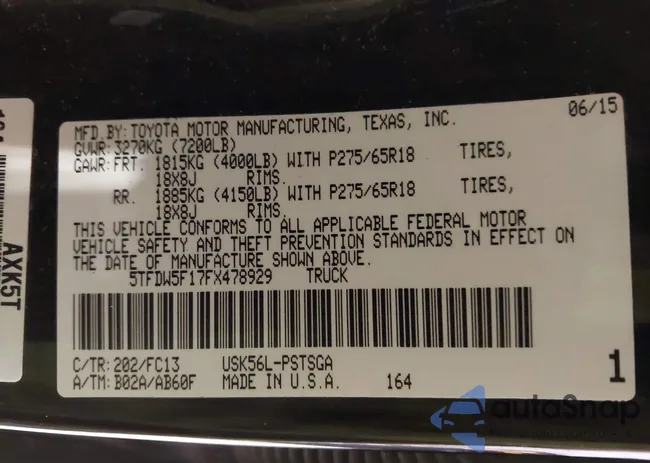 5TFDW5F17FX478929: 44123036