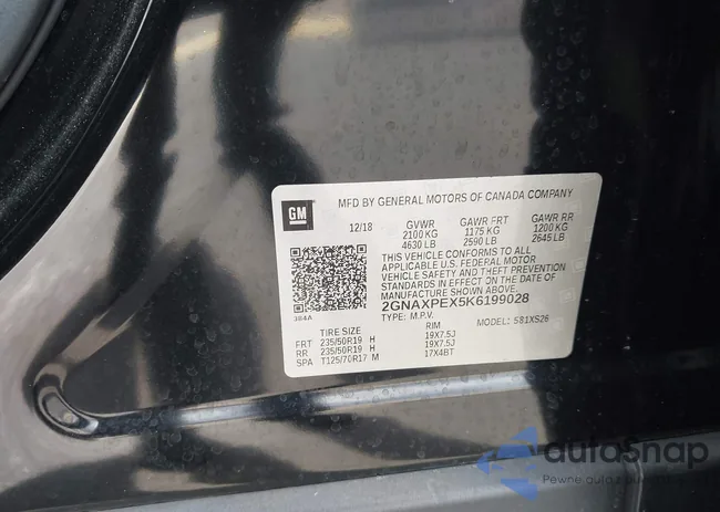 2GNAXPEX5K6199028: 44122116