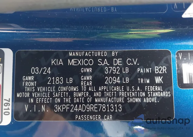 3KPF24AD9RE781313: 44122208