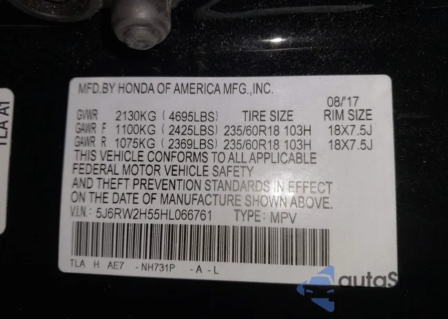 5J6RW2H55HL066761: 44122308